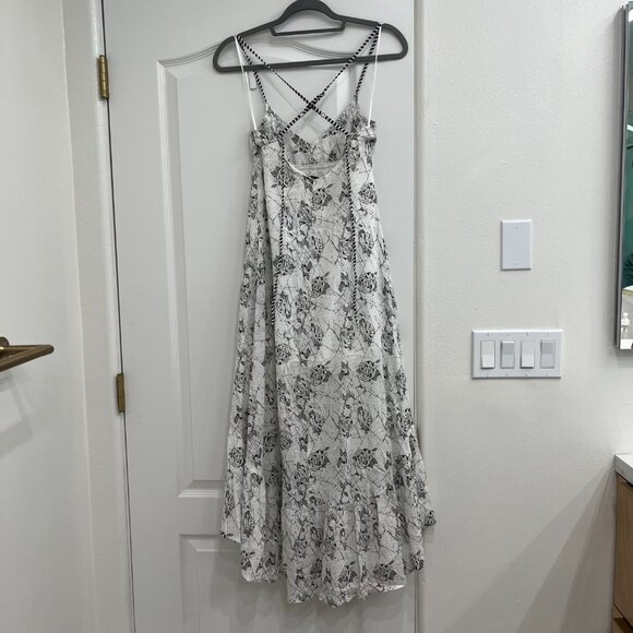 Volcom Black and White Rose Maxi Dress - XS - "Catalina Rose" - Picture 2 of 6